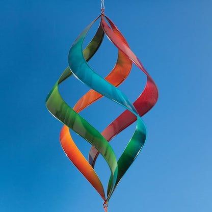 Bits and Pieces - Rainbow Enameled Wind Spinner - Garden Decoration