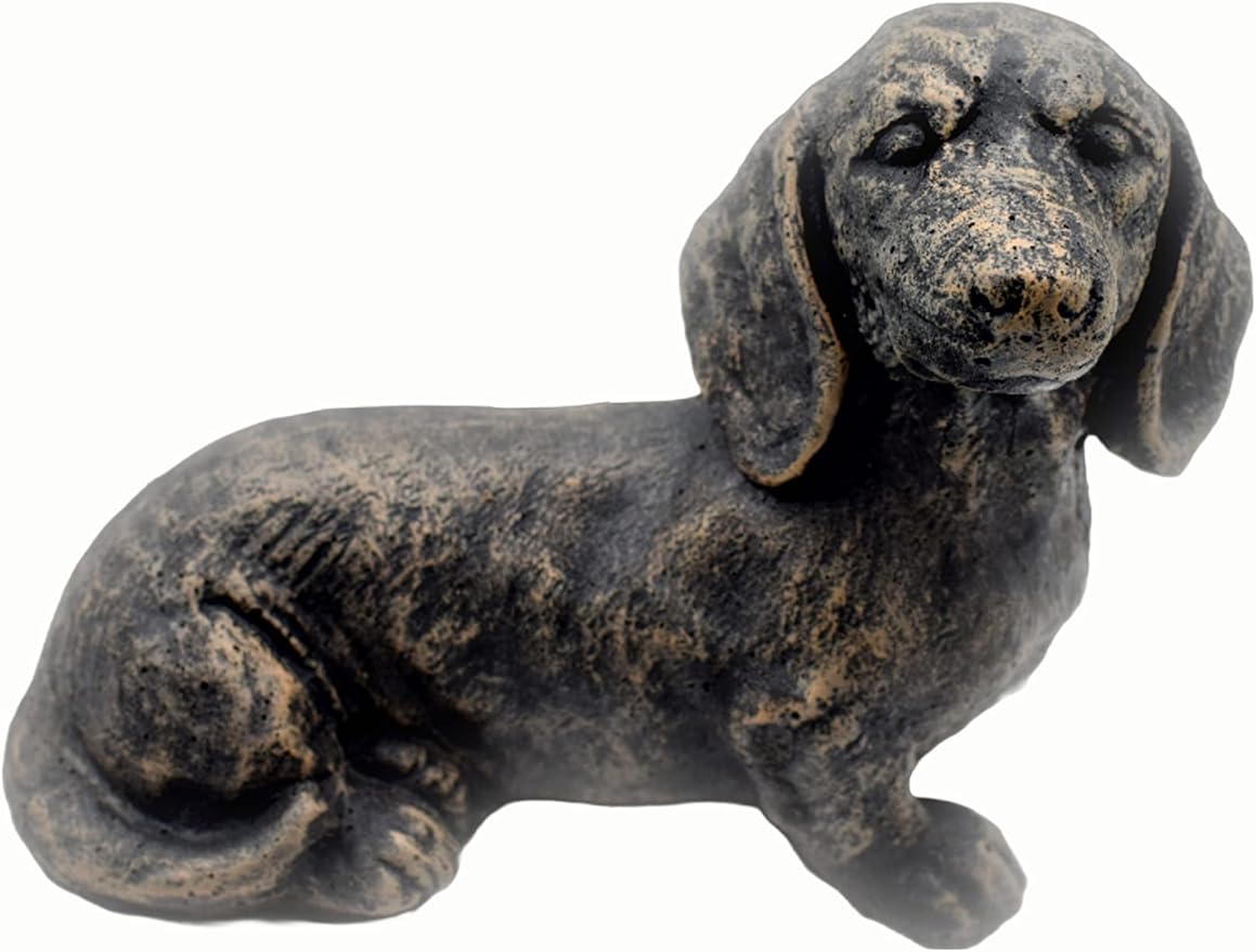 Solid Rock Stoneworks sm Sausage Dog-Autumn Brown- 7" Tall x 10" w x 5" d