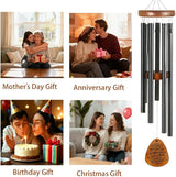 Wind Chimes for Outside, Decorative Wind Chime for Happy Retirement Gifts, Perfect for Garden Patio Porch Backyard Indoor, Unique Memorial Windchime Gift for Friends and Family