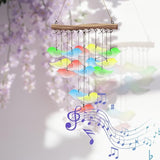 CUTHOLLOW Bird Glass Wind Chimes, 23" Stained Glass Chimes, Handmade Art Glass Windchimes for Outside, Garden, Patio, Balcony, Home, Yard, Best Gift for Xmas Birthday, Spring, Summer