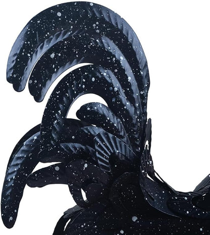 Metal Rooster Statue Garden Chicken Sculpture Decoration Metal Yard Art for Yard Outdoor Indoor Decoration (#L)