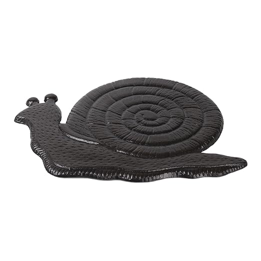BRASSTAR Cast Iron Snail Shape Stepping Stone Stepping Footstone for Garden Path, Lawn, Yard, Patio, Farmland, Door Entrance, Outdoor Decor TQGJPT362