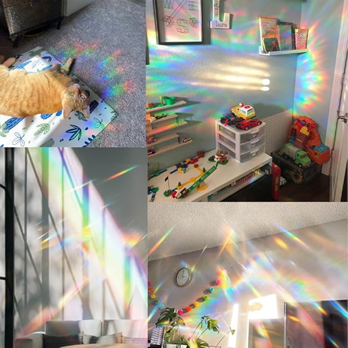 Sun Catchers Indoor Window, Acrylic Rainbow Suncatcher Window Hanging Decoration for Living Room Bedroom Summer Home Balcony Ornaments Decoration (SC237)