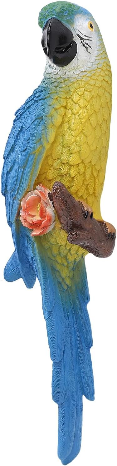 Fdit Vibrant Sculpture, Carving Weather Proof Figurine Lightweight Garden Statue with Vibrancy for Outdoor Indoor Decoration (Left Blue)