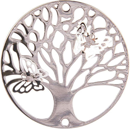 LONGSHENG - SINCE 2001 - 10pcs Silver Tree of Life Hanging Suncatcher DIY Metal Parts Hand-Crafts Pendant Ornament Drop