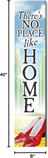 Spoontiques No Place Like Home Porch Sign - Decorative Home Décor Wooden Signs - Rustic Outdoor Decoration - Durable and Weatherproof - Entryway Decoration - 8” x 40”