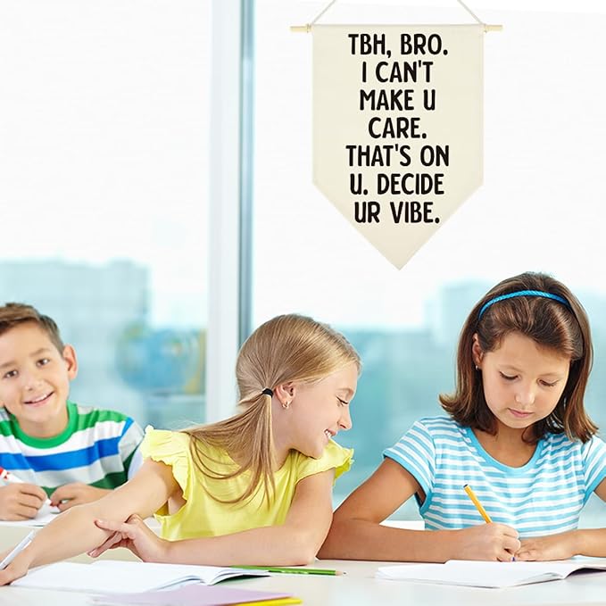 Funny English Math Classroom Hanging Pennant Flag Humorous High Middle School Hanging Flag Funny Science Class Rules Must Haves Wall Decor