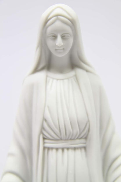 Vittoria Collection 12" Our Lady of Grace Virgin Mary Madonna Blessed Mother Religious Catholic Italian White Statue Sculpture Figurine Figure Made in Italy Indoor Outdoor Garden