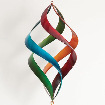 Bits and Pieces - Rainbow Enameled Wind Spinner - Garden Decoration
