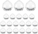 M METERXITY 20-Pack Crystal Ball Prisms, 24mm/0.94 Inch Chandelier Pendant Maker Hanging Crystals Chandelier Prisms for Home/Windows/Garden/DIY Decoration[Clear]