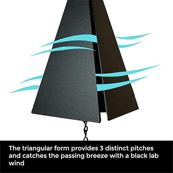 North Country Wind Bells，Cardinal Bird Wind Chime ，Geometric Bird Bell Metal Wind Chimes with Buoy , Wind Chime Catcher for Outdoor Yard Home Decor (red Bird), Black