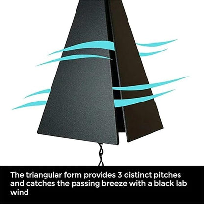 North Country Wind Bells，Cardinal Bird Wind Chime ，Geometric Bird Bell Metal Wind Chimes with Buoy , Wind Chime Catcher for Outdoor Yard Home Decor (red Bird), Black