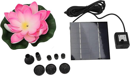 Sonew Flower Solar with High Conversion Efficiency - 1.4W Floating Bird Bath Fountain for Fish Pond, Garden, Patio, and Aquarium