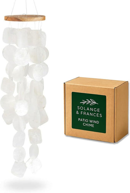 Solange & Frances Garden Decor, Hanging Patio Decor, Wind Chimes for Outside,Patio and Garden Gifts for Women Who Have Everything for Mom