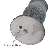 Grave Decorations for Cemetery Vase for Flowers with Stakes and Floral Foam, Draining Holes - for Garden, Grave,Cemetery,Lawn, Yard - Memorial Grave Decorations - Nature Granite Colour