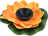 Solar Powered Fountain Water Pump, Floating Mini Solar Fountain with 4 Spray Styles, 16cm Diameter - Environmentally Friendly, Easy Setup, Ideal for Birdbaths Garden Ponds (Lotus 1)