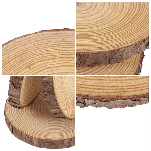 SUPVOX Garden Pathway Stepping Stone - Wooden Slices Patio Path,Stepping Wood Board for Yard Outdoor