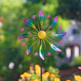 Metal Wind Spinners Outdoor,Wind Spinners for Yard and Garden Kinetic Windmill Waterproof Wind Sculptures & Spinners for Patio Lawn Decor