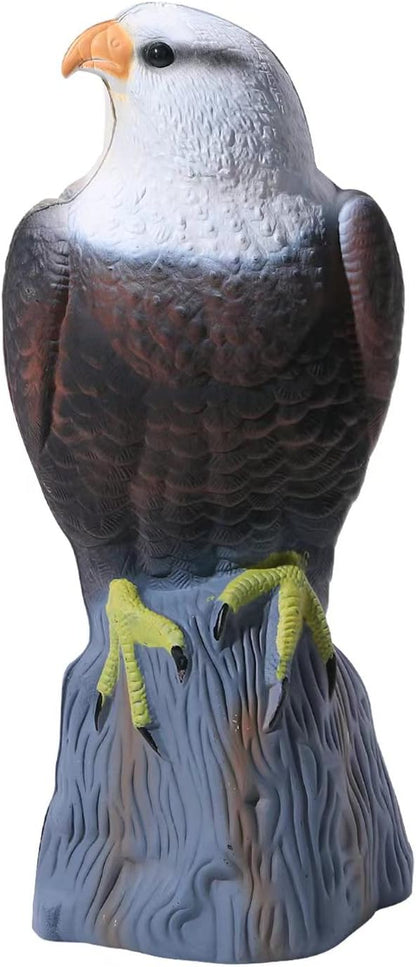KKY Fake Plastic Eagle Bird, Garden Owl Statue,Can Repel Pigeons Away from The House, Garden, Pool.
