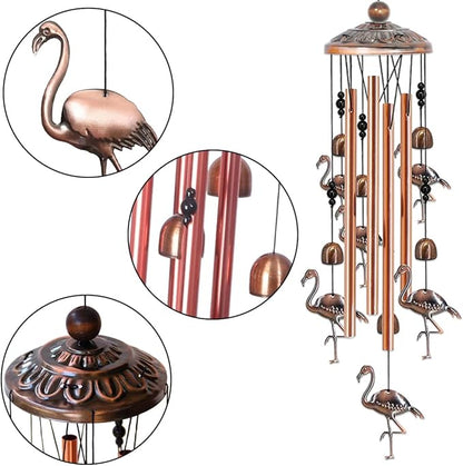 Wind Chimes for Outside Flamingo Gifts for Women Flamingo Garden Decor Birthday Gift for Mom Grandma Friend Flamingo Outdoor Yard Decorations Windchimes Outdoors