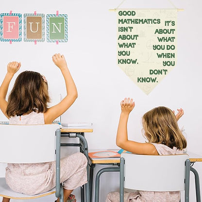 Funny Math Classroom Hanging Pennant Flag Humorous High Middle School Classroom Rules Hanging Flag Funny Mathematics Gift for Math Lover Teacher Student
