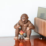 Bigfoot Statue Bigfoot Monster Fire Resin Figures 6.1 Inches, Sasquatch Gifts. Sasquatch Decor Indoor/Outdoor. Garden Decor Father's Day and Festival Gifts