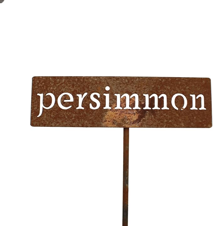 Classic Metal Garden Markers 19 Inches Tall (persimmon, Naturally Rusted)