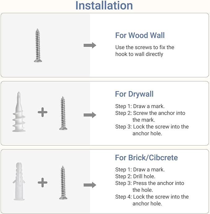 Mkono Ceiling Hooks for Hanging Plants, Metal Plant Hanger Bracket Wall Mount Hooks for Hanging Bird Feeders, Lanterns, Wind Chimes, Planters, Indoor&Outdoor Decoration Hooks (4-Pack) (White)