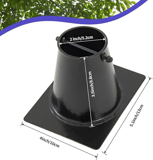 Rain Chain Gutter Adapter, Black Powder Coated Gutter Adapter Rust Resistant Rain Chains for Outside (Black Adapter)