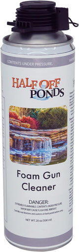 Half Off Ponds Waterfall Foam Gun Cleaner – 20oz Spray Solvent for Uncured Expanding Foam & Adhesive – Foam Dispenser Tool Cleaner for Ponds, Waterfalls & Landscape Rockwork