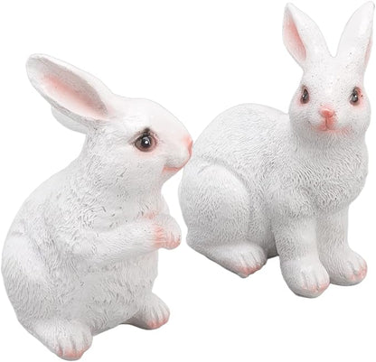 Garden Statues, oor Animal, Synthetic Craft Sculp with Like, Weather den r for Home Patio Lawn Yard