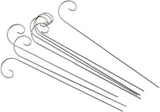 20 Pcs Silver 20cm Plant Label Hooks Markers Label Hanger Garden Plant Sign Stake Rustproof Deformed Garden Sign Hooks Hanging Rods for Flower Planter Plant Container Accessories
