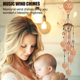 Wind Chimes for Outside, Melodious Melodic Tones Hot Air Balloon Style Windchimes Suitable for Outdoor Garden Patio Porch Decor, 33“ Metal Memorial Wind Chimes Friendship Gifts for Women