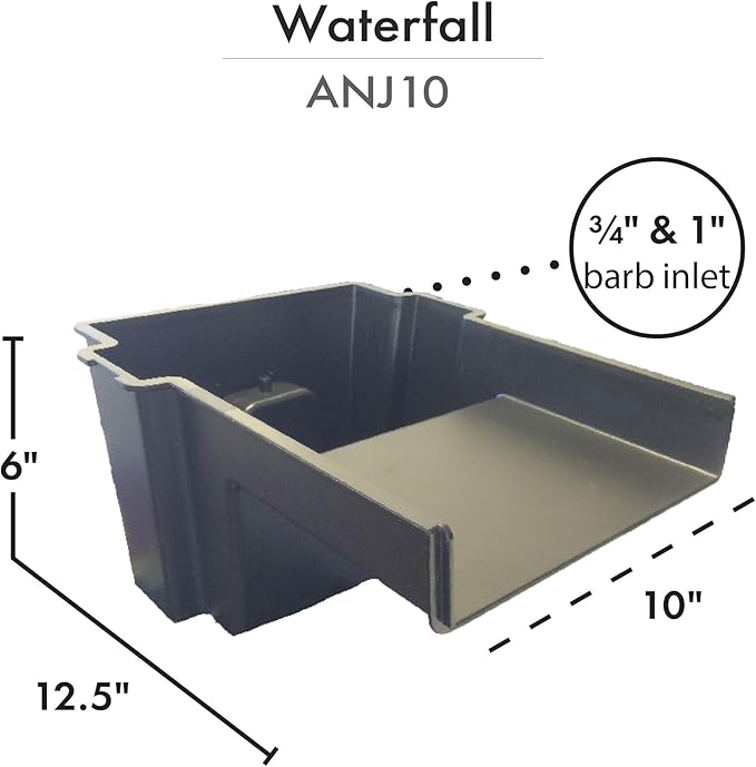 HALF OFF PONDS - Savio Pond Free 1200 Waterfall Kit - 7.5 ft by 20 ft EPDM Liner, 1,200 GPH Manta Series Water Pump - PXSS0