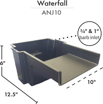 HALF OFF PONDS - Savio Pond Free 1200 Waterfall Kit - 8 ft by 10 ft PVC Liner, 1,200 GPH Manta Series Water Pump - PVCPXSS3