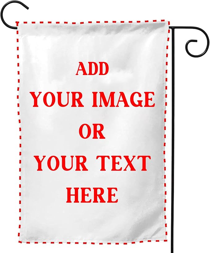 Custom Garden Flags for Outside Personalized Flag Customizable with Picture Make your Own Banner Customized Yard Decor 12x18 Double Sided Small