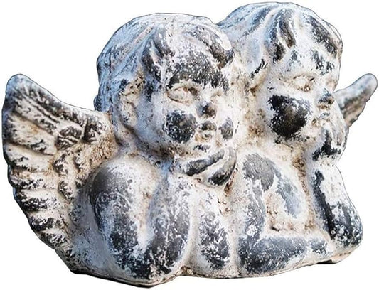 COAECJ Animal Sculpture for Garden Angel Garden Sculpture, Vintage Old Sculpture Figure Outdoor Garden Landscape Decoration Garden Garden Decoration