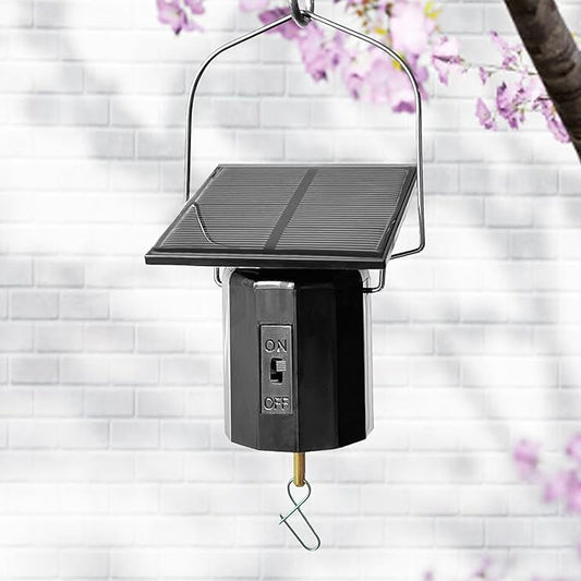 Solar Wind Spinner Motor - Revolving Solar Energy Operated Motor Rotating for Garden Spinners, Windchimes, Suncatchers, Outdoor Hanging Display Motor for Lawn Patio Decor Yard Art Decoration