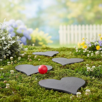 Comfy Hour Rustic Style Collection Cast Iron Garden Stepping Stone - Heart