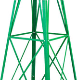 Metal Windmill for Garden Yard Decor, 8ft Tall Windmill Pinwheels Outdoor with Spinning Blades, Weather Vanes Lawn Ornaments, Weather-Resistant, Green