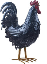 Metal Rooster Statue Garden Chicken Sculpture Decoration Metal Yard Art for Yard Outdoor Indoor Decoration (#L)