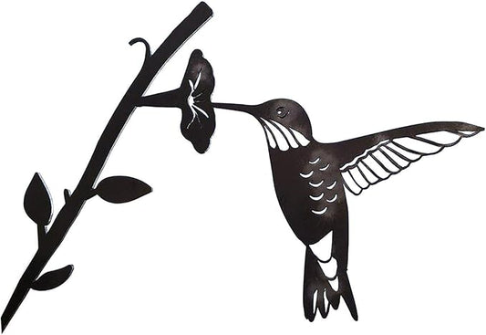Steel Branch Bird Flowers Art Garden Decoration Outdoor Metal Tree Garden Stakes Shadow Sculpture Home Decor