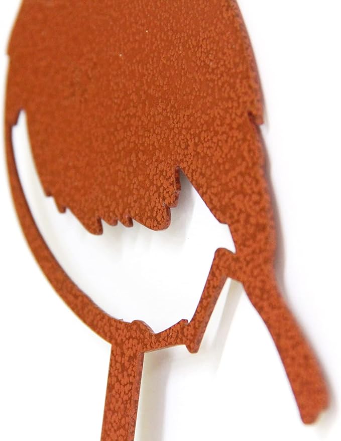 Chickadee Small Bird Metal Garden Stake – Powder-Coated Rust-Resistant Mini Bird Plant Pick for Pots & Planters, Cute Indoor/Outdoor Garden Decor