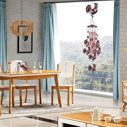 Chicken Wind Chimes for Garden, Home, Balcony, Yard, Outdoor Decoration, Gift Wind Bells, Memorial Wind Chime, Chicks Wind Catcher, Blessing WindChimes Gifts for Mom, Grandma, Family, Women, Friends