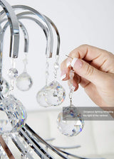 MerryNine 10pcs Sun Shine Catcher Chains for Pendant Prisms, 18.11 inch Prismatic Ball Suspension Chain with Hook for Crystal Prism Decoration DIY Crystal Decoration (10PCS)