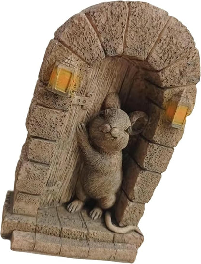 Cartoon Peeking Statue Creative Garden Accent Home Office Resin Art Sculpture Weather Garden Sculpture