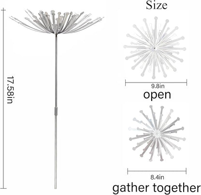 Metal Flowers - Unique Dandelion Design Outdoor Garden Stakes, Durable Weather-Resistant Steel, Easy Installation, Large Yard Art for Plants and Small Decorations, Ideal for Garden Enthusiasts