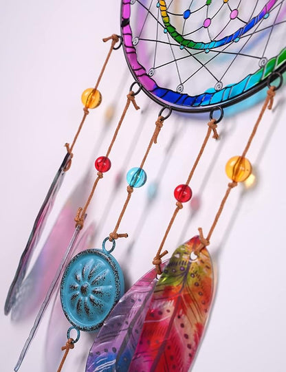 SEINHIJO Metal Arrow Wind Chimes Sandblasted Glass Decor Wall Art Memorial Gift for Outdoor Indoor Mom 21.7 Inch