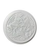 Celtic Horses Stepping Stone Mold,Concrete Stepping Stone Mold, Garden Decor Mold, 15.5" Round ***NOT A Finished Stone***