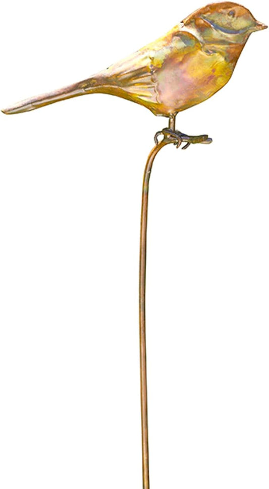 Ancient Graffiti AG-1307 Flamed Bird Garden Stake, 6.5 by 1 by 29", Multi-Colour